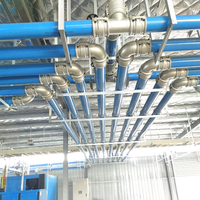 Blue Aluminum Alloy Pipe Elbow